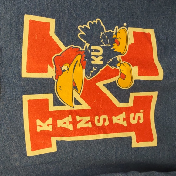 Kansas Jayhawks Blue Kids Hoodie - Picture 5 of 6